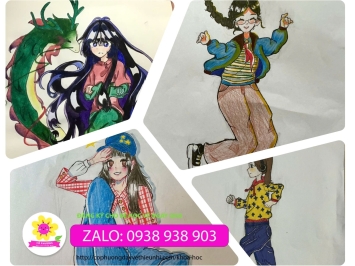 BÀI VẼ ANIME CỦA HỌC SINH