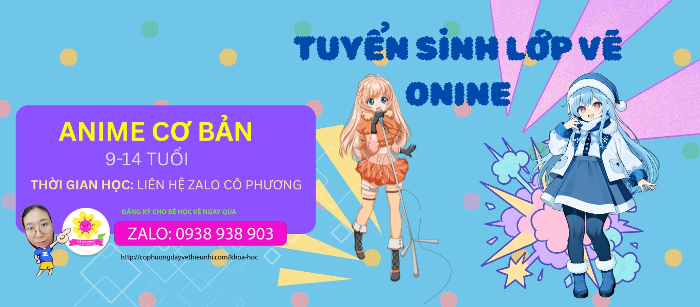TUYỂN SINH LỚP VẼ ANIME CƠ BẢN 